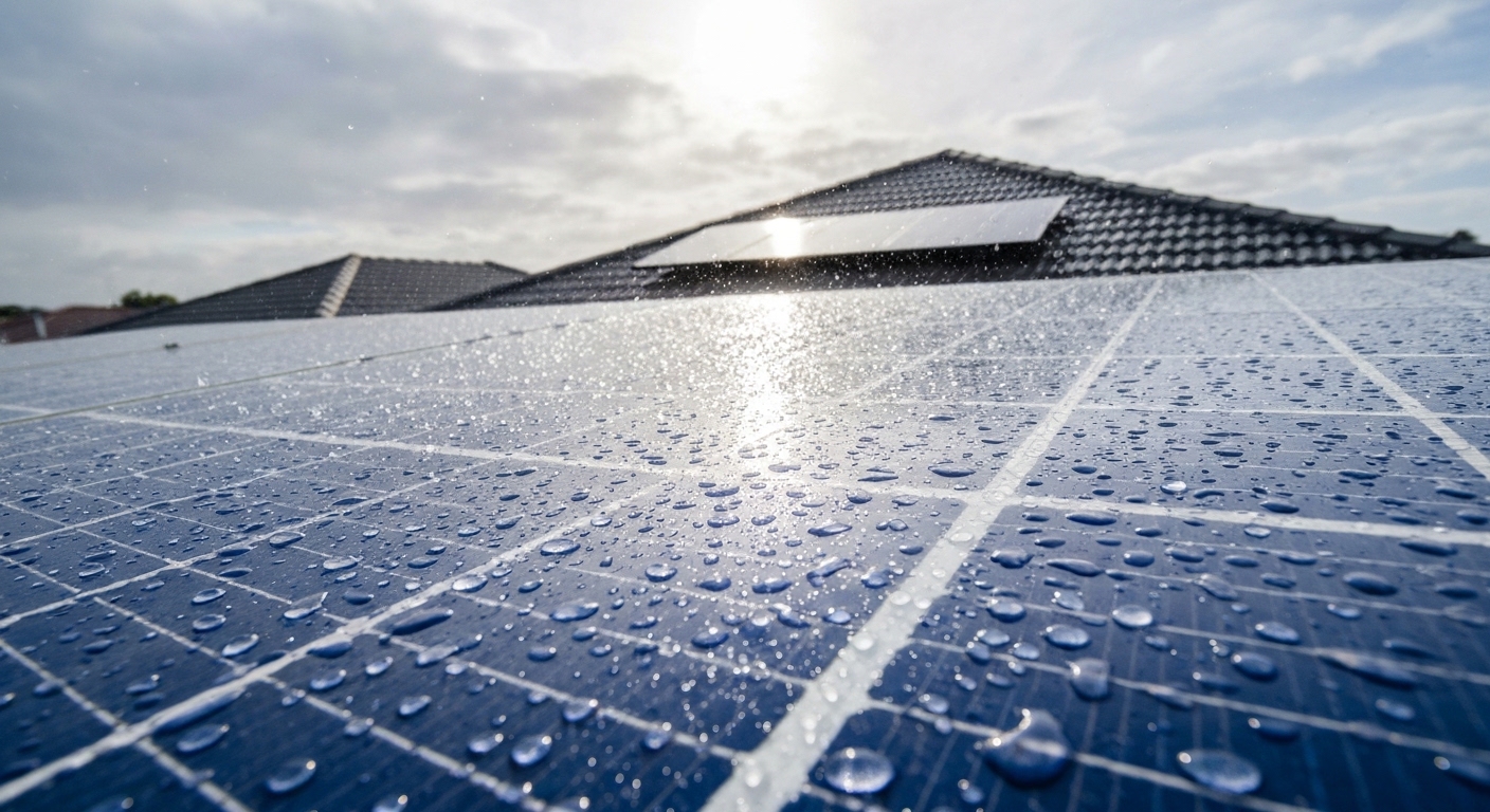 Does rain clean solar panels Australia - solar panel cleaning Australia