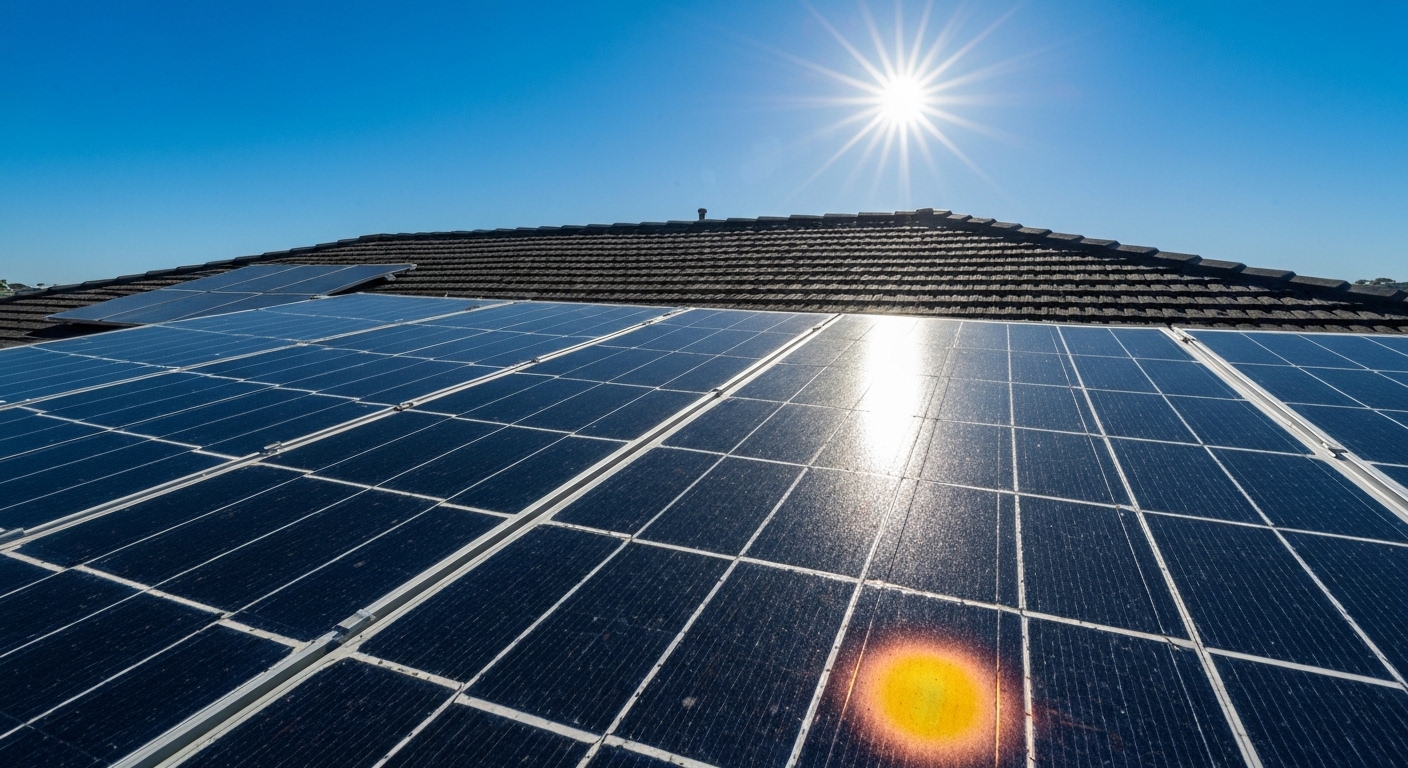Solar panel hot spots causes solutions - solar panel cleaning Australia