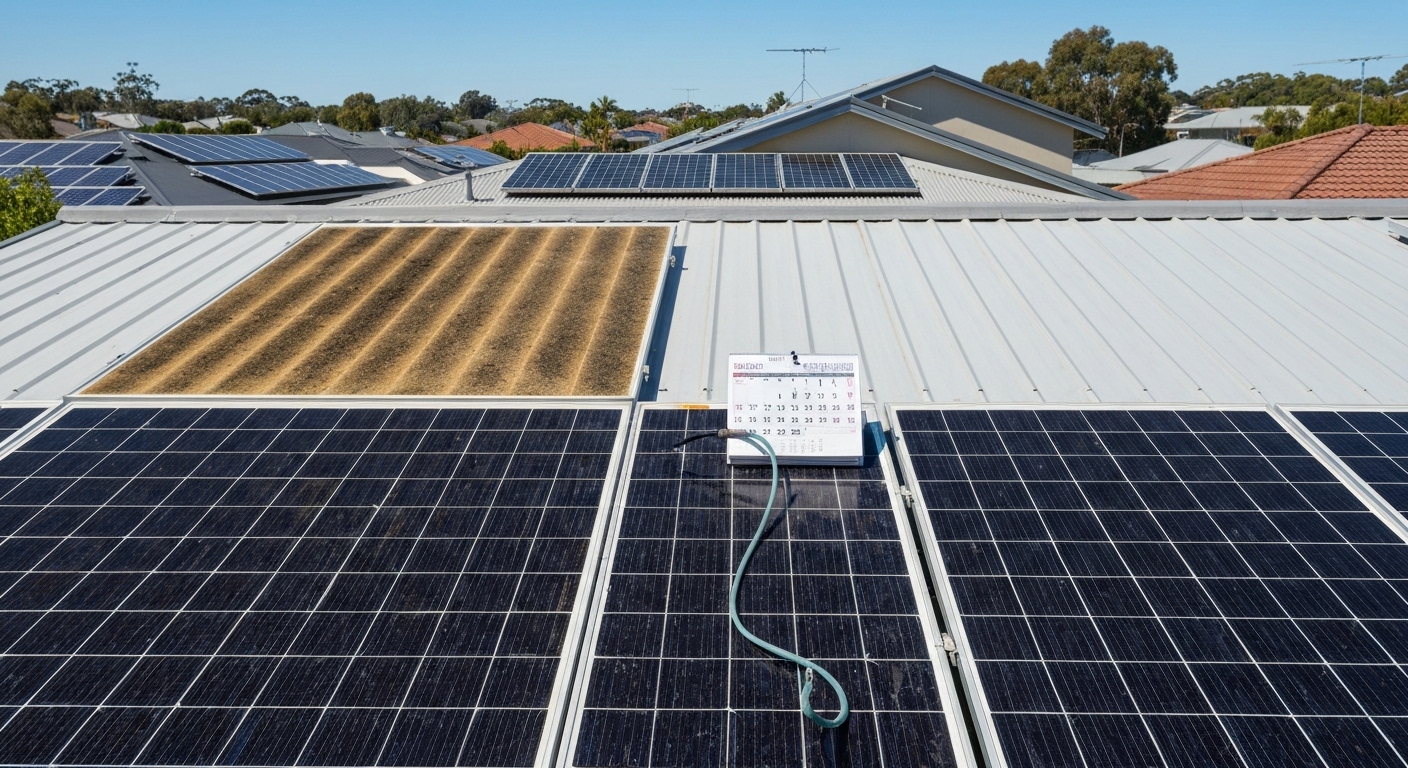 How often to clean solar panels Australia - solar panel cleaning Australia