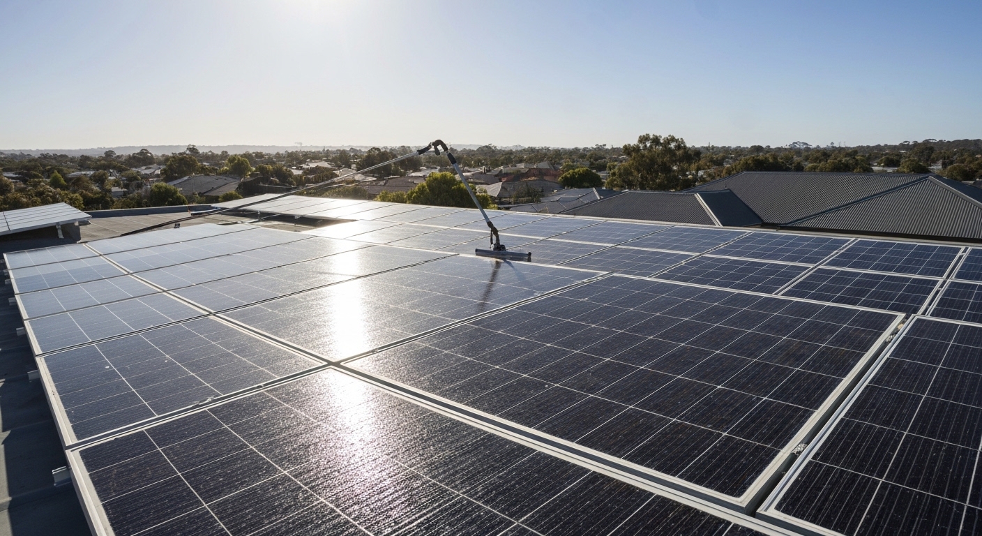 Solar panel cleaning Adelaide South Australia - solar panel cleaning Australia