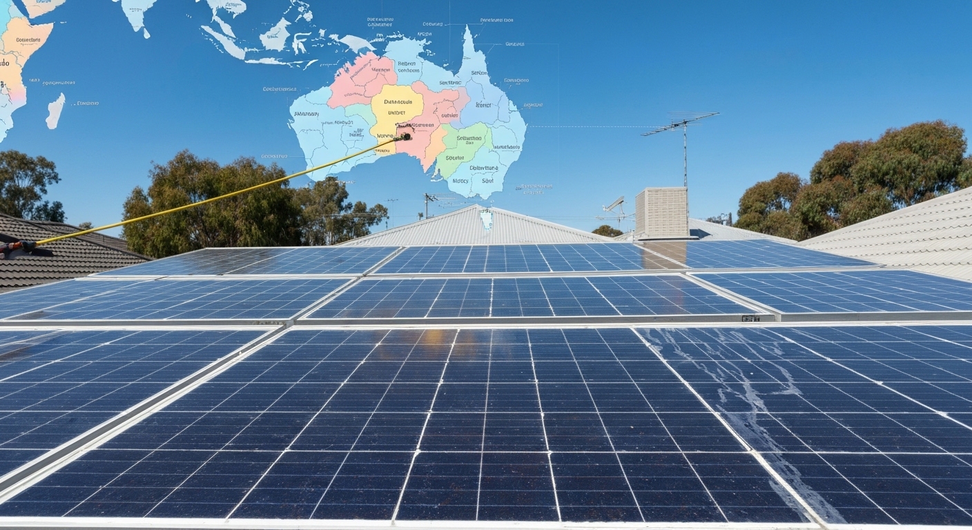 How often to clean solar panels by climate Australia - solar panel cleaning Australia