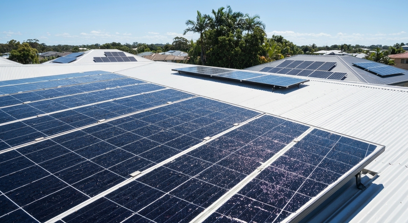 Solar panel cleaning frequency Queensland - solar panel cleaning Australia