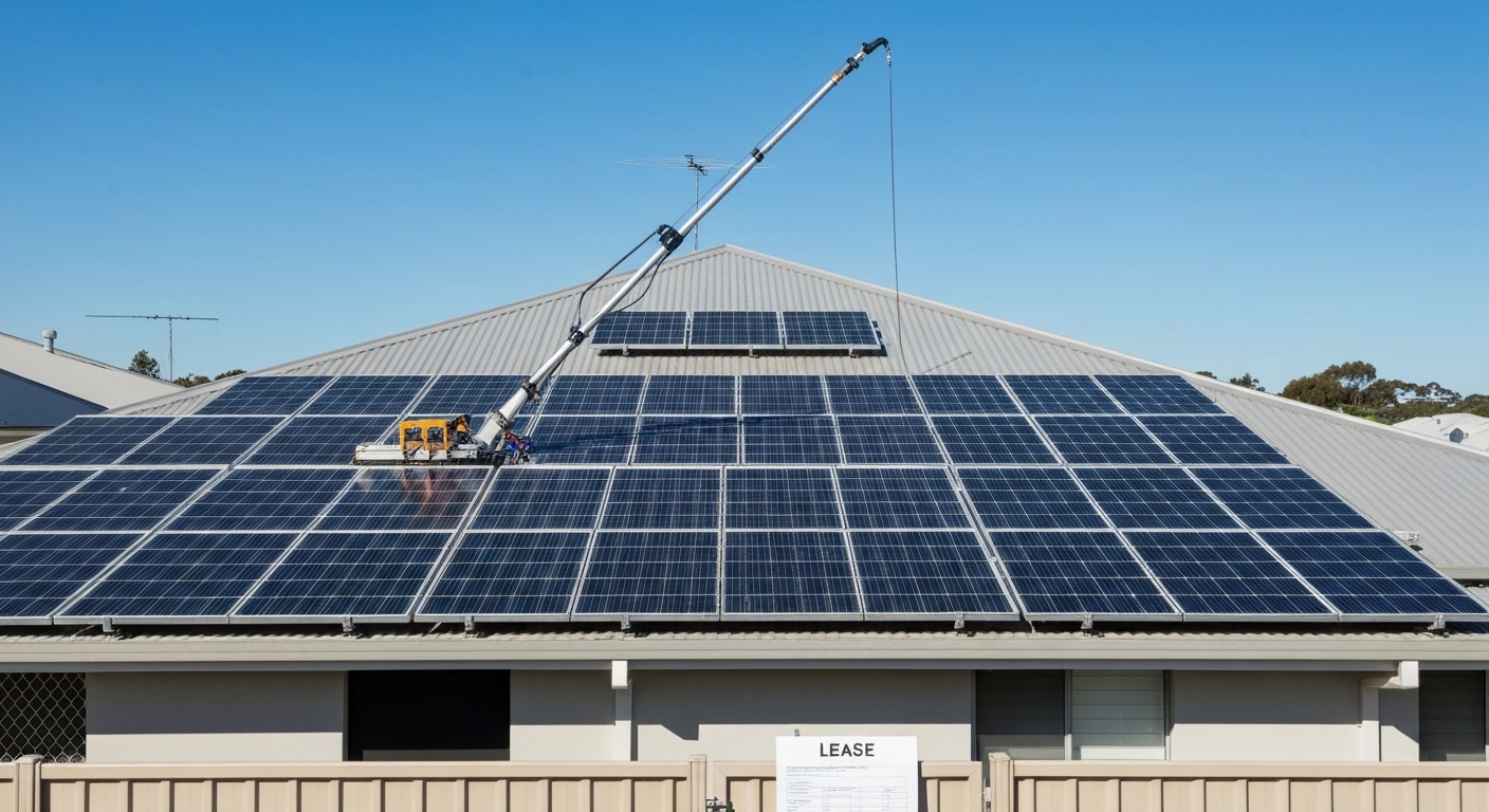 Solar panel cleaning rental properties Australia - solar panel cleaning Australia