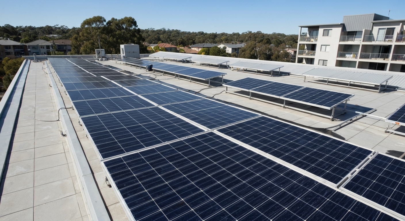 Solar panel cleaning strata apartments Australia - solar panel cleaning Australia