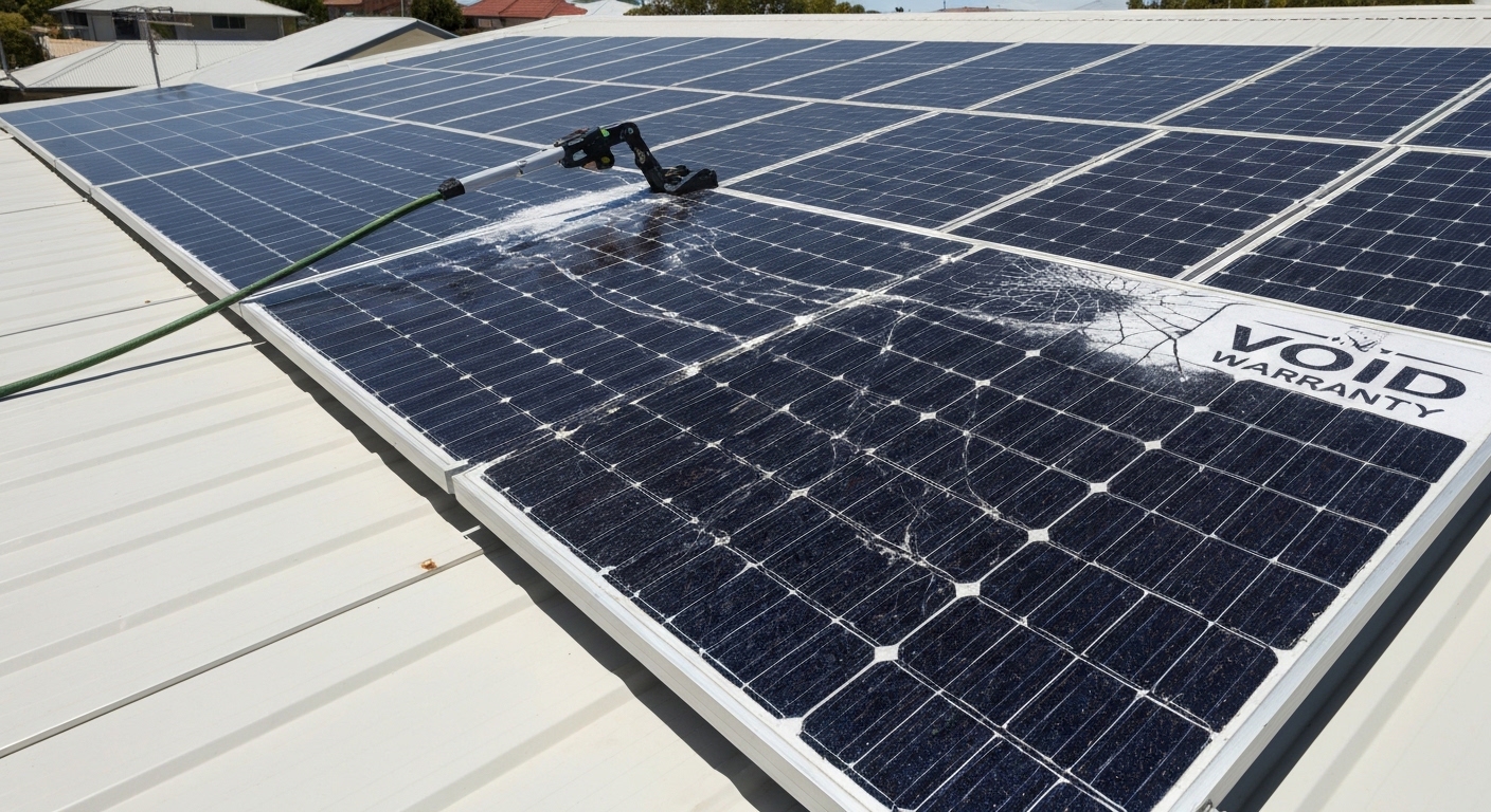 What voids solar panel warranty Australia - solar panel cleaning Australia